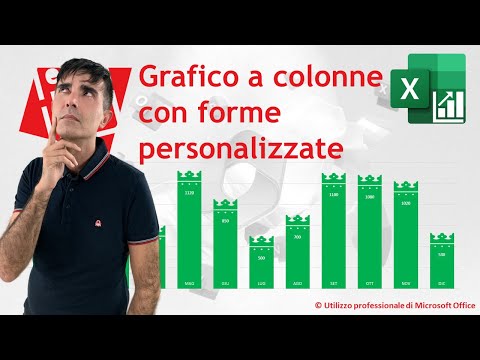 EXCEL - GRAFICI COMPLESSI: 👑Come personalizzare la forma del grafico a colonne - guida passo a passo
