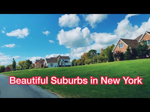 Beautiful Suburban Neighborhoods in New York, USA - Driving Tour
