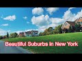 Beautiful Suburban Neighborhoods In New York USA Driving Tour
