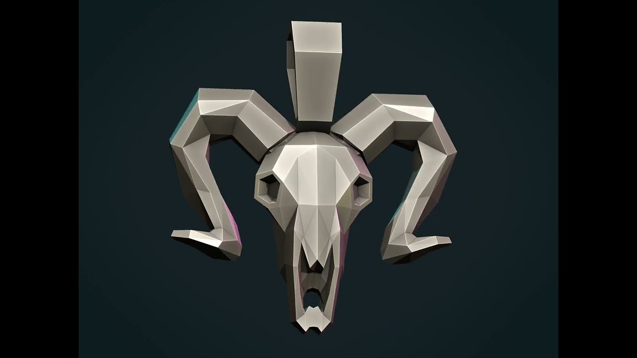 Cabeza de cabra LP Modelo de impresión 3D