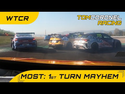 1st turn mayhem in Most, FIA WTCR with Tom Coronel in the Audi RS3