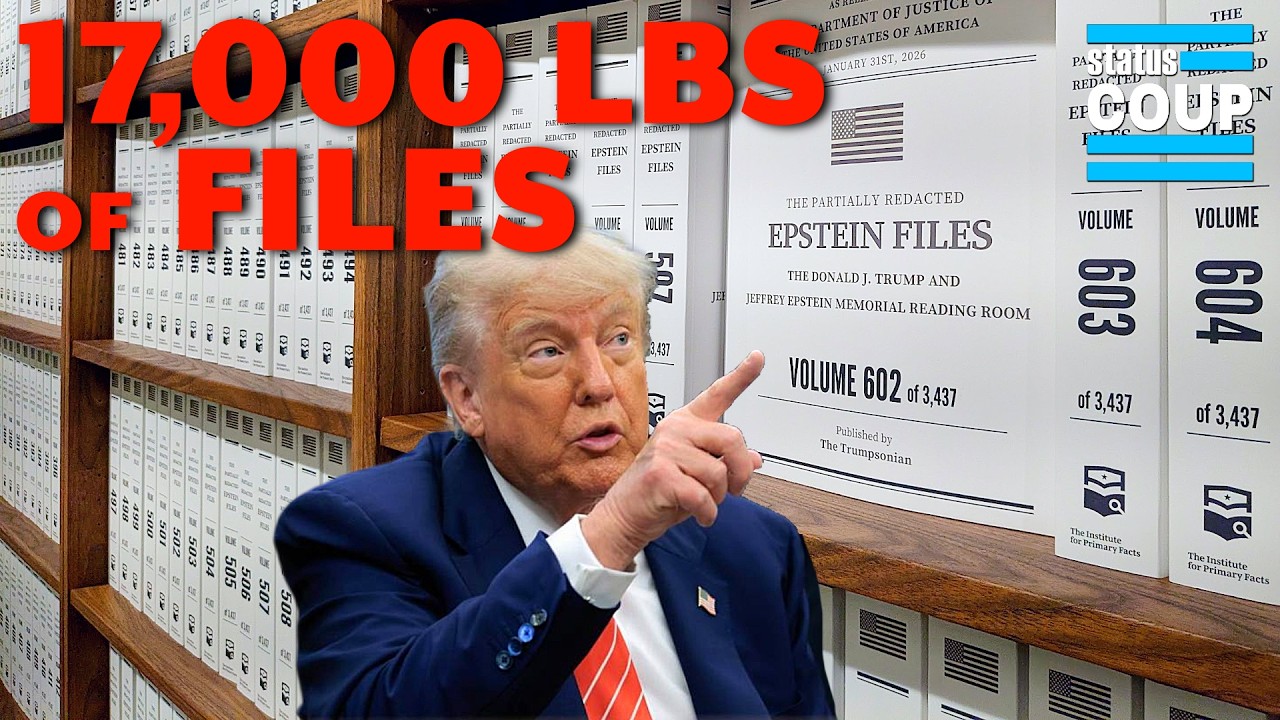 This Man Printed 17,000 POUNDS of Epstein Files