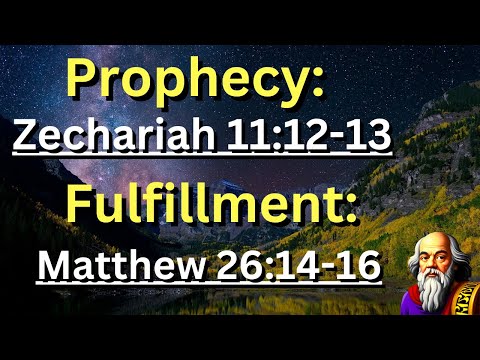 Prophecy:(Zechariah 11:12-13)Fulfillment:(Matthew 26:14-16) Judas' Betrayal Jesus Pieces of Silver✝️