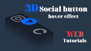 Social Media Icons - CSS3 Icon Hover Effects - Html Css 3D Icon Hover Effects