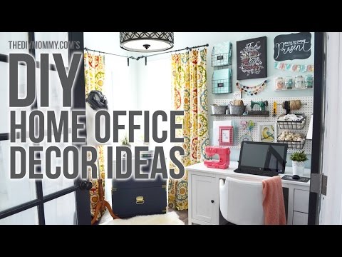 Craft Room Home Office Tour // 3 Easy DIY Office Decor...
