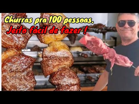 FIZ CHURRASCO PRA 100 PESSOAS NO NIVER DA MINHA NETA.