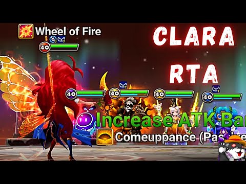 The Power Of Clara (Fire Pierret) In RTA  Summoners War