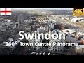 Swindon  - Town Centre Panorama | England | UK - 4k 360°