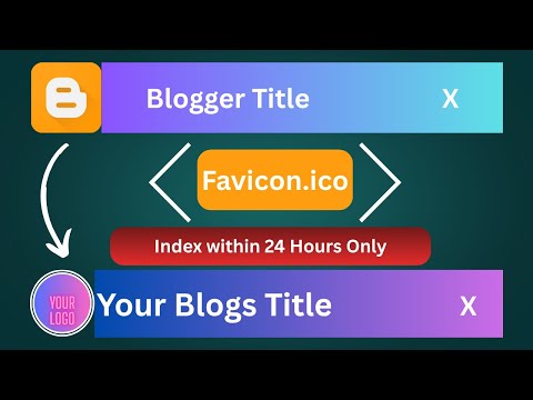 How to create and add favicon in blogger 2025 | Live within 24 Hours | Design in canva.