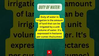 Duty and delta of crop l #duty #crops #irrigationengineering #civilengineering