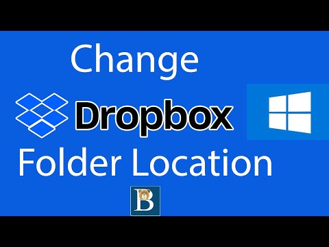 Move Dropbox Folder location  - Change the Dropbox directory location