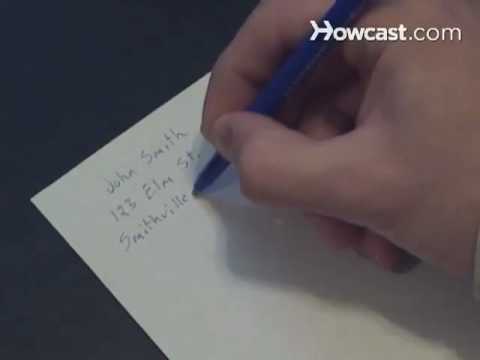 Part of a video titled How to Address an Envelope - YouTube