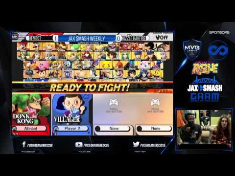 Jax Smash Weekly 3/17/16 - Afmbot(DK) Vs. Kizzle Hakfire(Villager) WQ