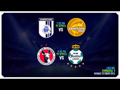 JORNADA 3 - VIERNES  22 ENERO 2016 -  HORARIOS -  PARTIDOS