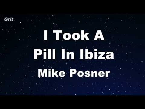 I Took A Pill In Ibiza - Mike Posner Karaoke 【No Guide Melody】 Instrumental