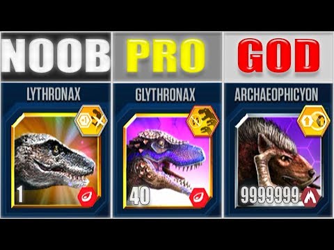 NOOB vs PRO vs GOD - ARCHAEOPHICYON 999+ SUPER MODs 999+ | JURASSIC WORLD THE GAME