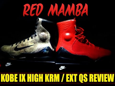 KOBE IX 9 KRM EXT QS + ON FOOT - CHALLENGE RED/RED MAMBA/RED OCTOBER)