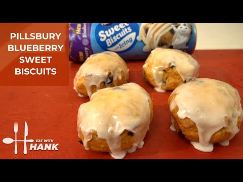 Pillsbury Blueberry Sweet Biscuits Made in Air Fryer