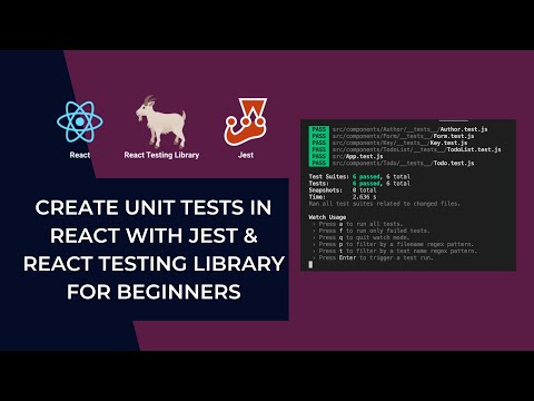 Test Your React Application With Jest & React Testing Library For Beginners