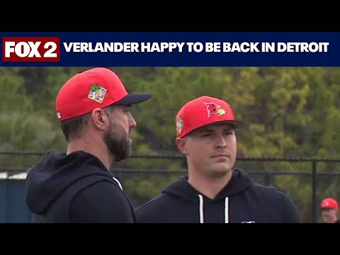 Verlander happy to be back in Detroit on 'World Series contending' team