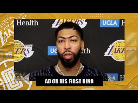 アンソニー・デイビス、オープニングナイトでレイカーズの優勝リングとクリッパーズに敗れたことを語る｜NBA on ESPN (Anthony Davis talks Lakers' championship rings and losing to Clippers on Opening Night | NBA on ESPN)
