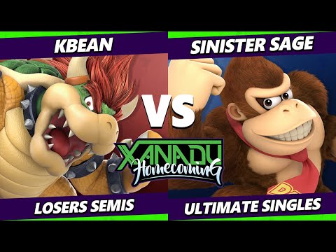 Homecoming LOSERS SEMIS - KBean (Bowser) Vs. Sinister Sage (Donkey Kong) Smash Ultimate - SSBU