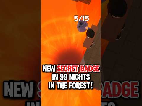 How to get the NEW SECRET VOLCANO BADGE in 99 Nights in the Forest UPDATE! #roblox