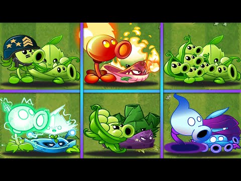 PvZ 2 - 6 Team PEA x VINE x MINT vs Team Zombie - Who Will Win? - Team Plants Battlez