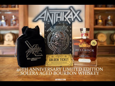 ANTHRAX XL THE BAND'S 40th ANNIVERSARY  BOURBON WHISKEY HILLROCK