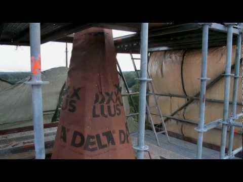 120912 Kirche Kölzow - Dachsanierung des Turmes