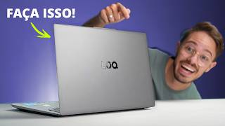 10 coisas que você DEVE fazer no LENOVO LOQ ESSENTIAL assim que tirar ele da caixa!