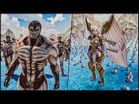 Can 10.000 Archangels Stop 4.000 Titans? - Ultimate Epic Battle Simulator 2
