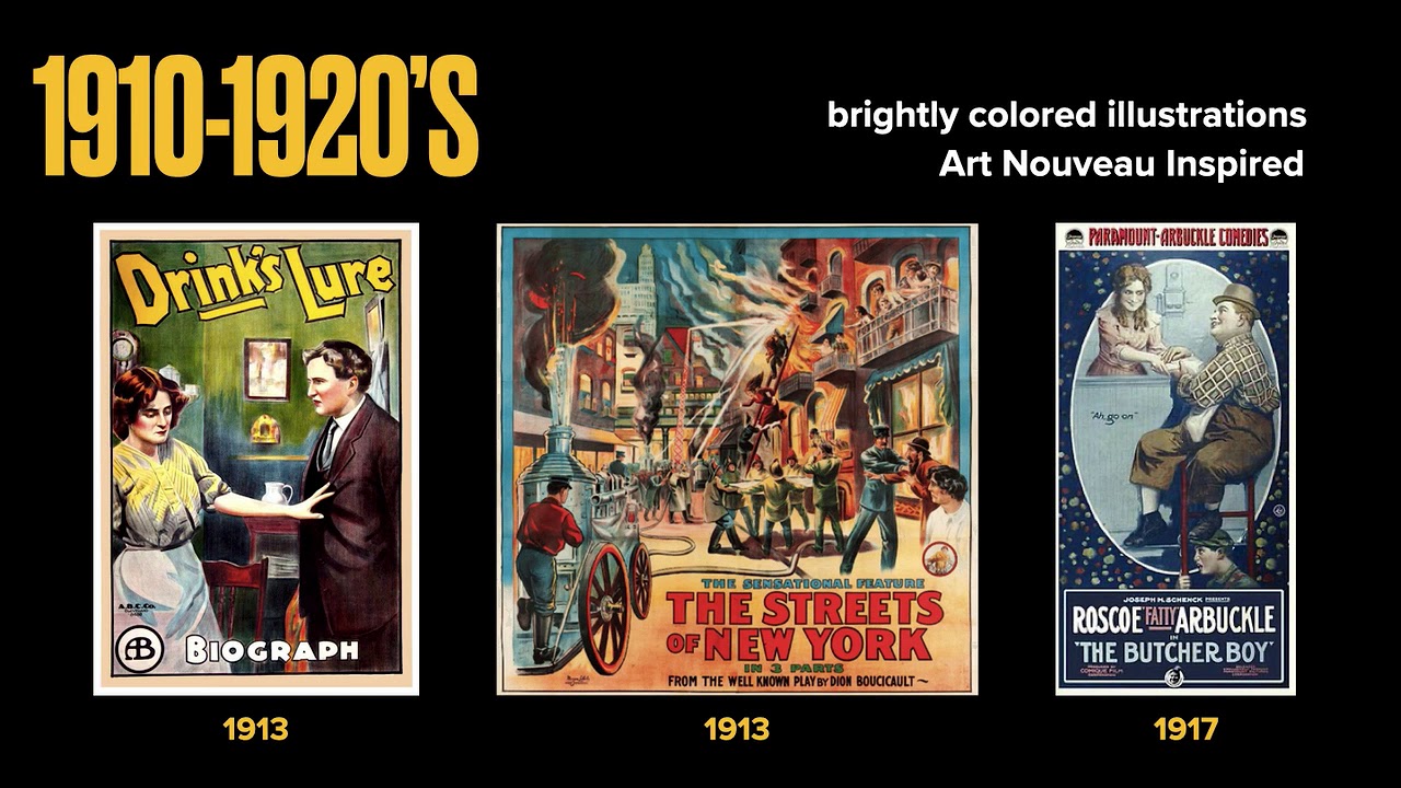 History of Graphic design: American Movie Posters presentation