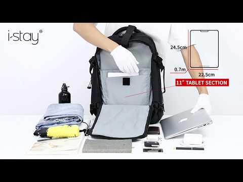 15.6" Laptop Backpack - lightweight and ideal for travel! Black or Slate grey - is0214 is0215