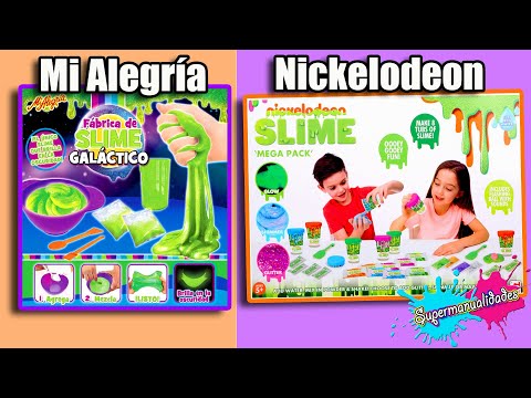 Slime kit that glows in the dark Cheap vs Expensive (Mi Alegria and Nickelodeon)