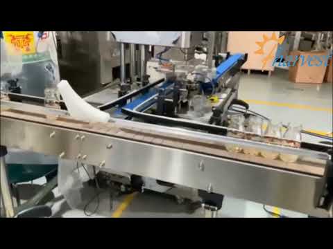 Mesin pengisian botol granul automatik, gula, mesin pengisian minyak, mesin penyekat vakum