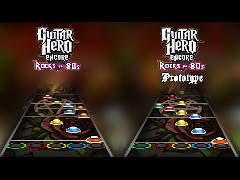 Guitar Hero 80's Prototype - "Holy Diver" Chart Comparison