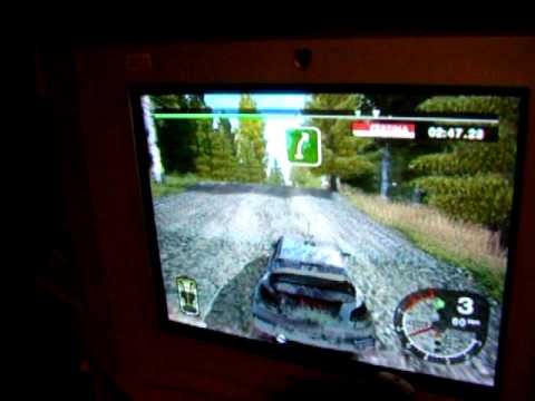driving puegot 206 in Colin Mcrae rally  2005 (estonia)