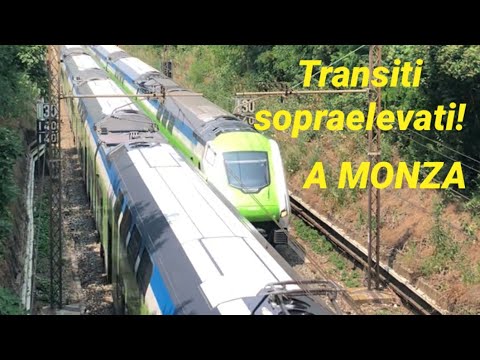 TRANSITI, INCROCI E TANTI TRENI NELLA LINEA PER MONZA!