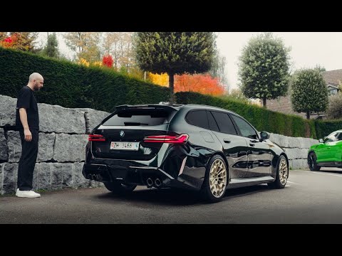 New BMW M5 Touring Autumn Coffee Run