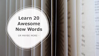 How Quickly Can You Learn 20 New Words?