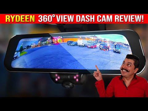 RYDEEN 360 VIEW Mirror Dash Cam Review (GPS & Park Mode)