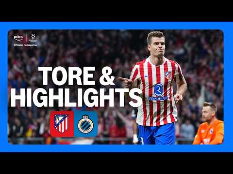 UEFA Champions League Atletico Madrid vs Club Brügge | Highlights und Tore