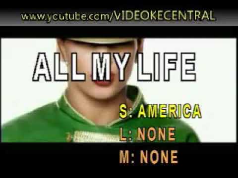 America   All My Life   VIDEOKE