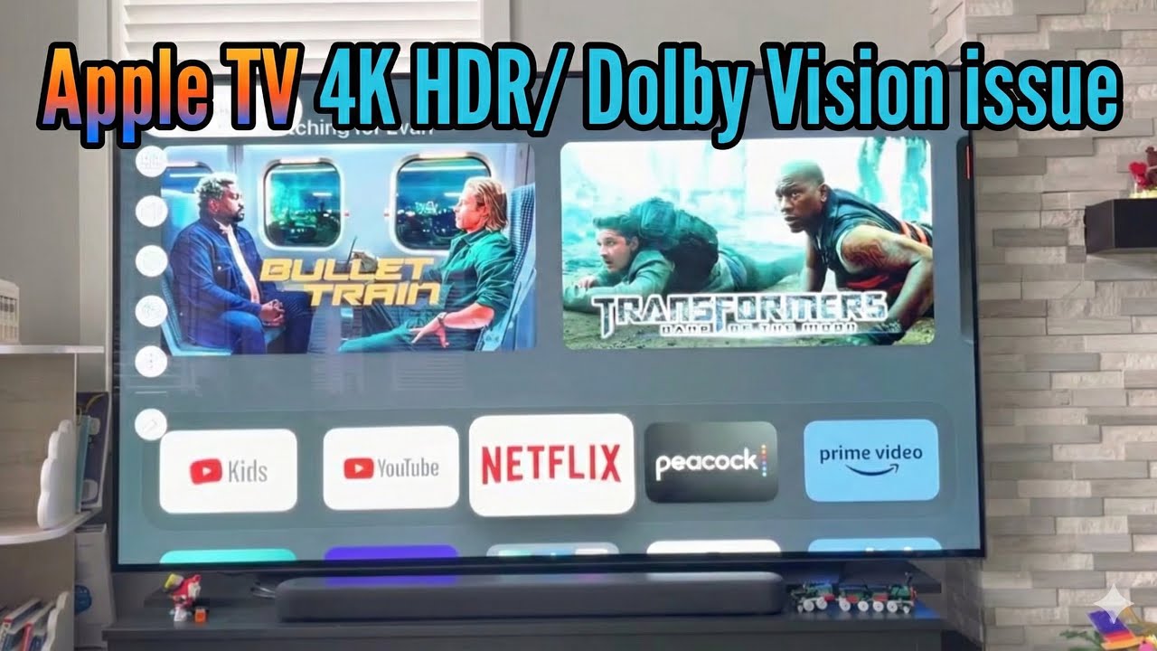 Apple TV 4K HDR/ Dolby Vision issue fix; turn off “Match Dynamic Range”