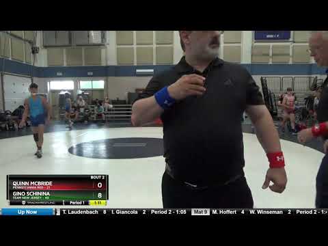 [boutNo] 114 Quinn McBride Pennsylvania Red Vs Gino Schinina Team New Jersey