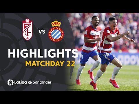 Highlights Granada CF vs RCD Espanyol (2-1)