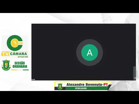 Sessão Ordinária da câmara municipal de Apodi desta Quarta(23)