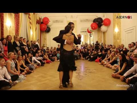  Omar Quiroga  and  Veronica Palacios  are  dancing  at  White Nights tango festival  in  2016