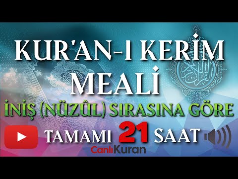 Kur'an-ı Kerim Nüzûl (iniş) Sırasına Göre Türkçe Meali, Bölüm 1, Kuran Meali Tamamı,